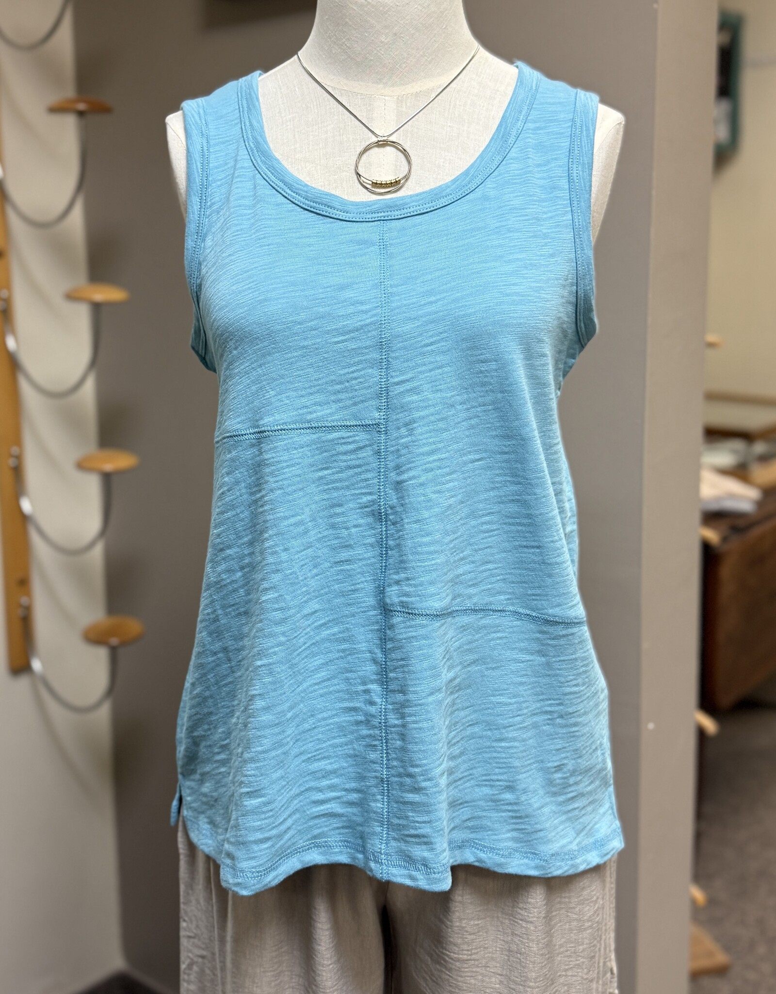 Habitat Clothes to Live In Cotton Pieced Tank