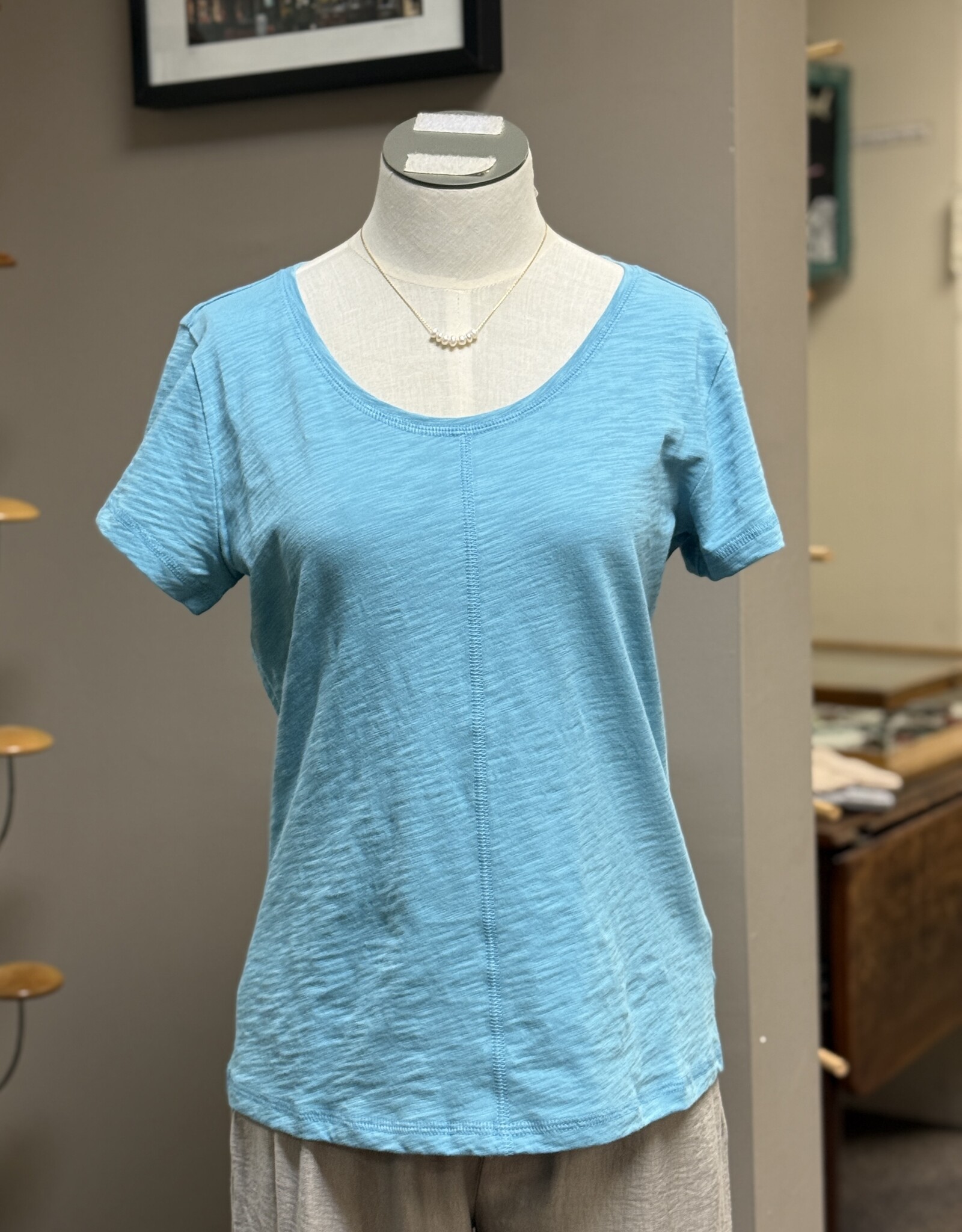 Habitat Clothes to Live In Cotton Coverstitch Tee
