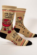 Blue Q Men's Funny Crew Socks