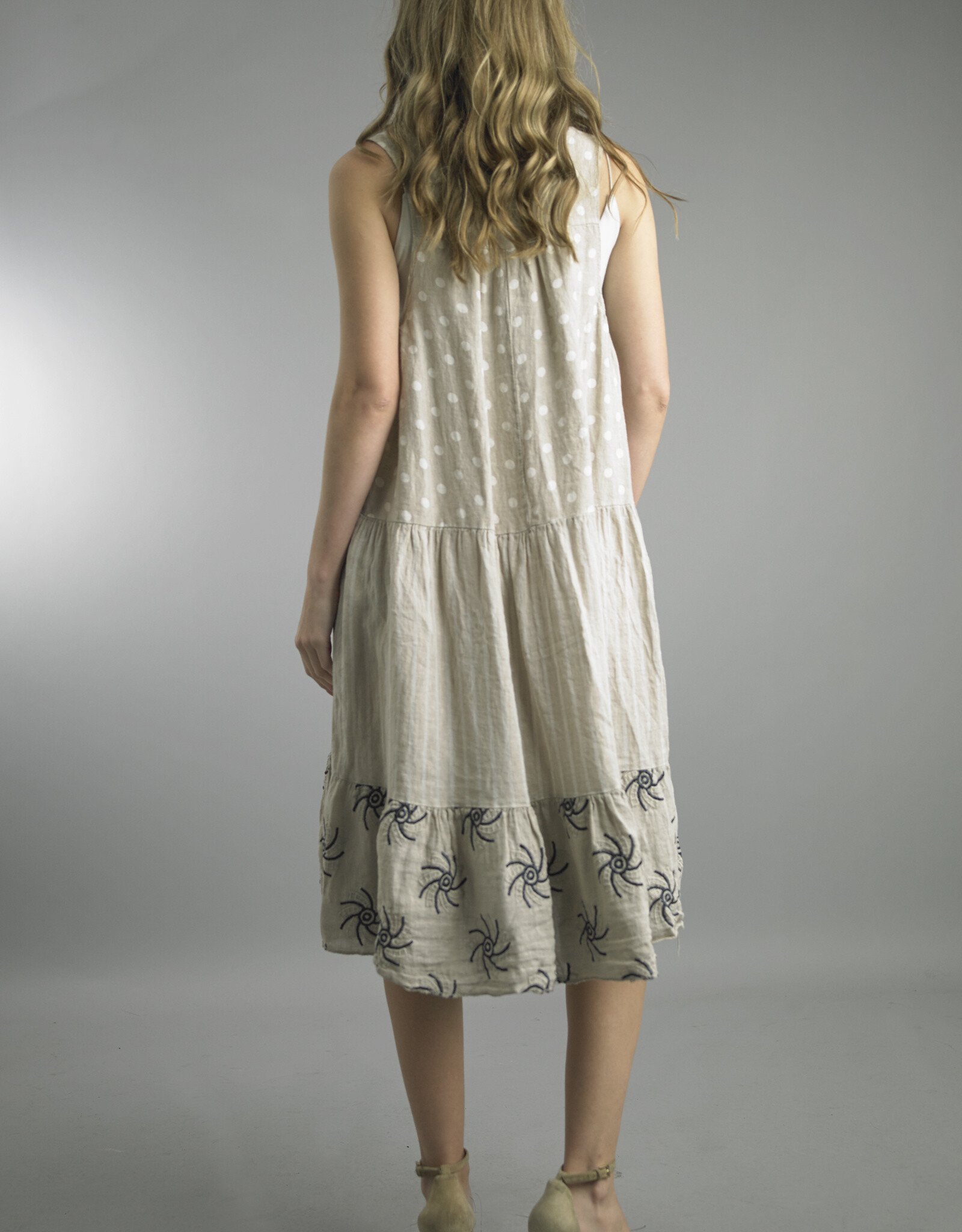 Tempo Paris Polka Floral Tank Dress