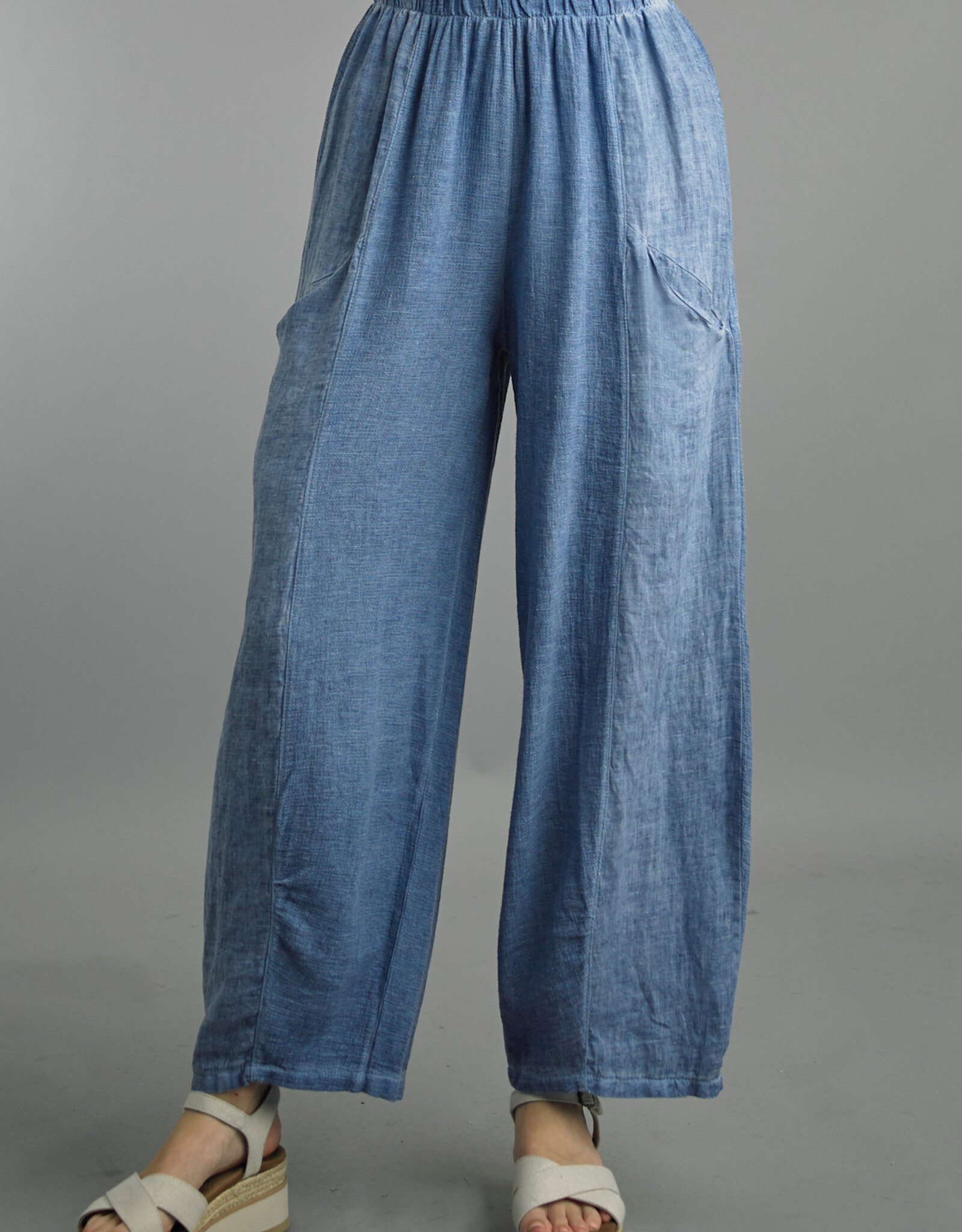 Tempo Paris Linen Barrel Pant