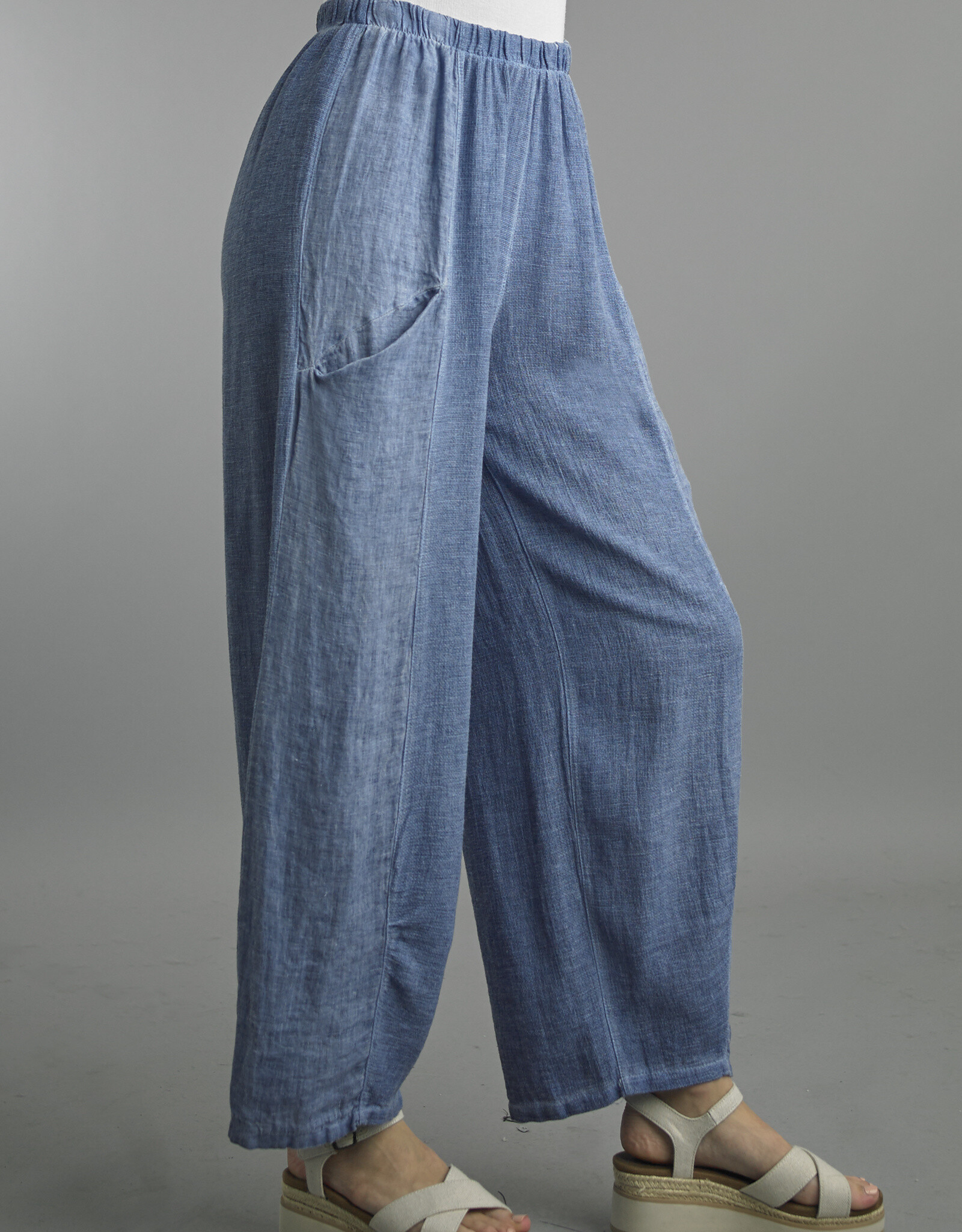 Tempo Paris Linen Barrel Pant