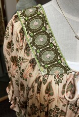 POL Clothing Boho Beaded Trim Top