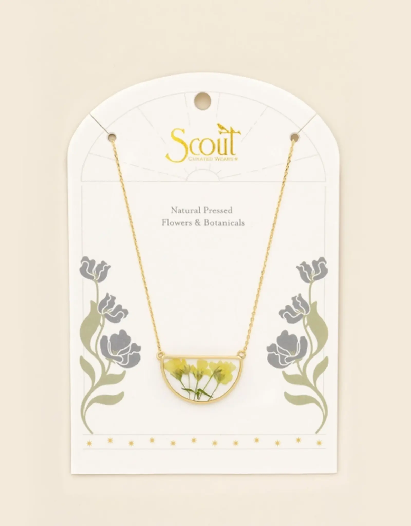 Scout Pressed Flower Necklace