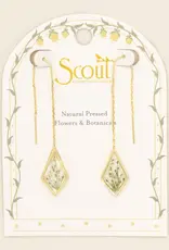 Scout Pressed Flower Threader Earrings