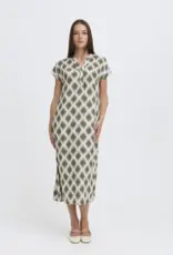 B. Young Cap Sleeve Midi Dress