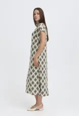 B. Young Cap Sleeve Midi Dress