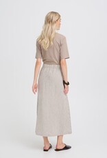 B. Young Button Up Stripe Skirt