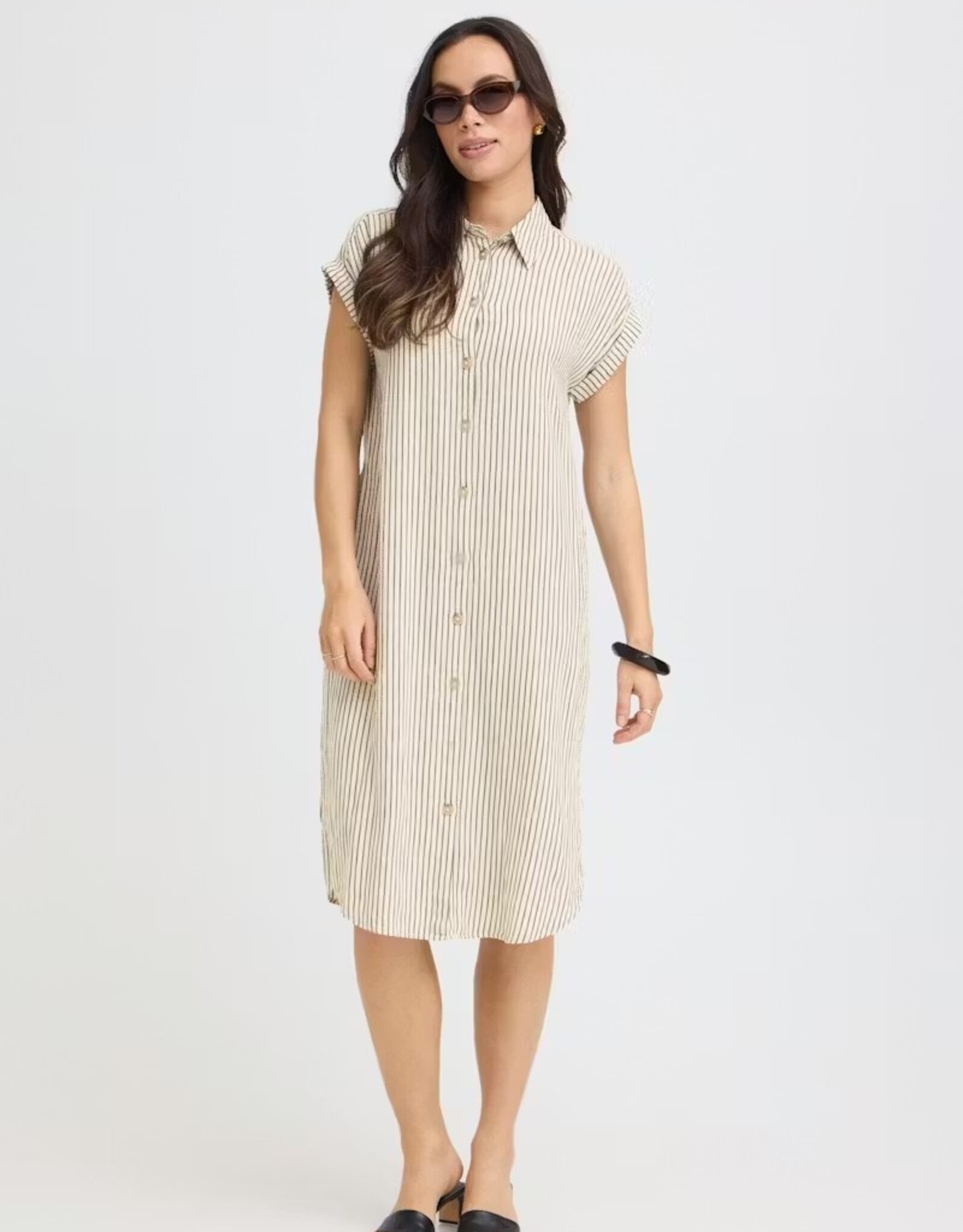 B. Young Collared Stripe Dress
