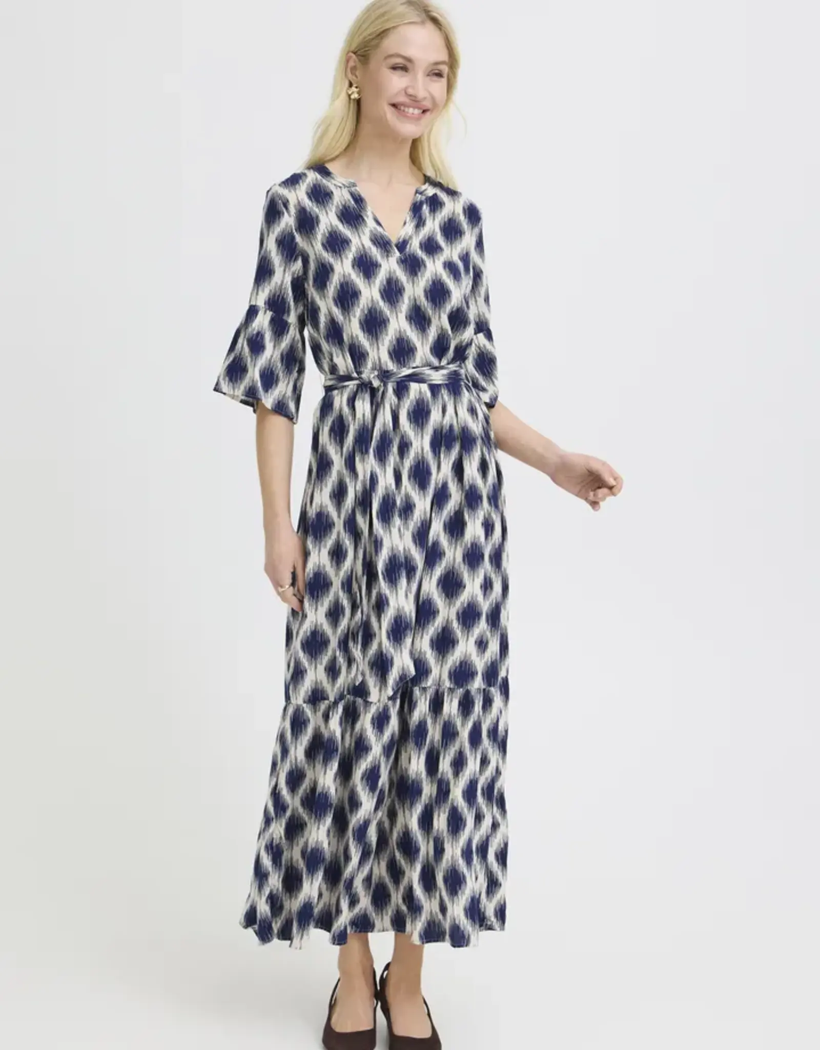 B. Young Flutter Sleeve Maxi Dress