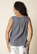 Habitat Clothes to Live In Linen Pleat Back Tank