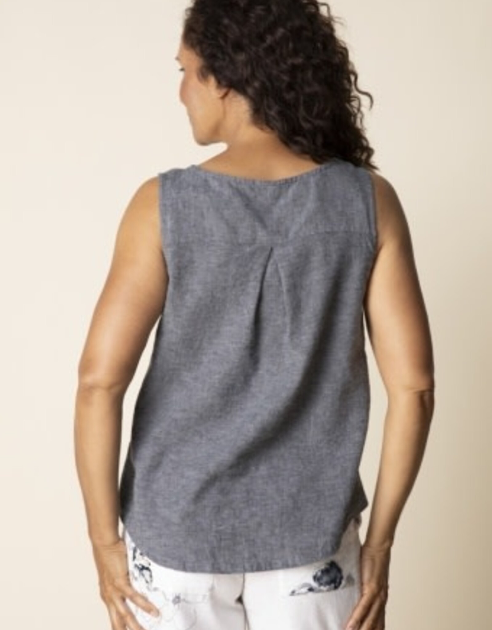 Habitat Clothes to Live In Linen Pleat Back Tank