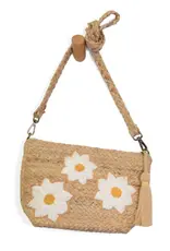 Joy Susan Accessories Jute  Embroidered Indy Crossbody