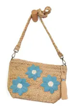 Joy Susan Accessories Jute  Embroidered Indy Crossbody