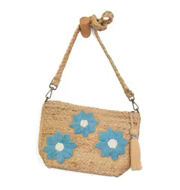 Joy Susan Accessories Jute Embroidered Indy Crossbody