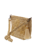 Joy Susan Accessories Jute  Embroidered Indy Crossbody