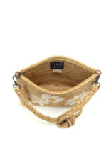 Joy Susan Accessories Jute  Embroidered Indy Crossbody