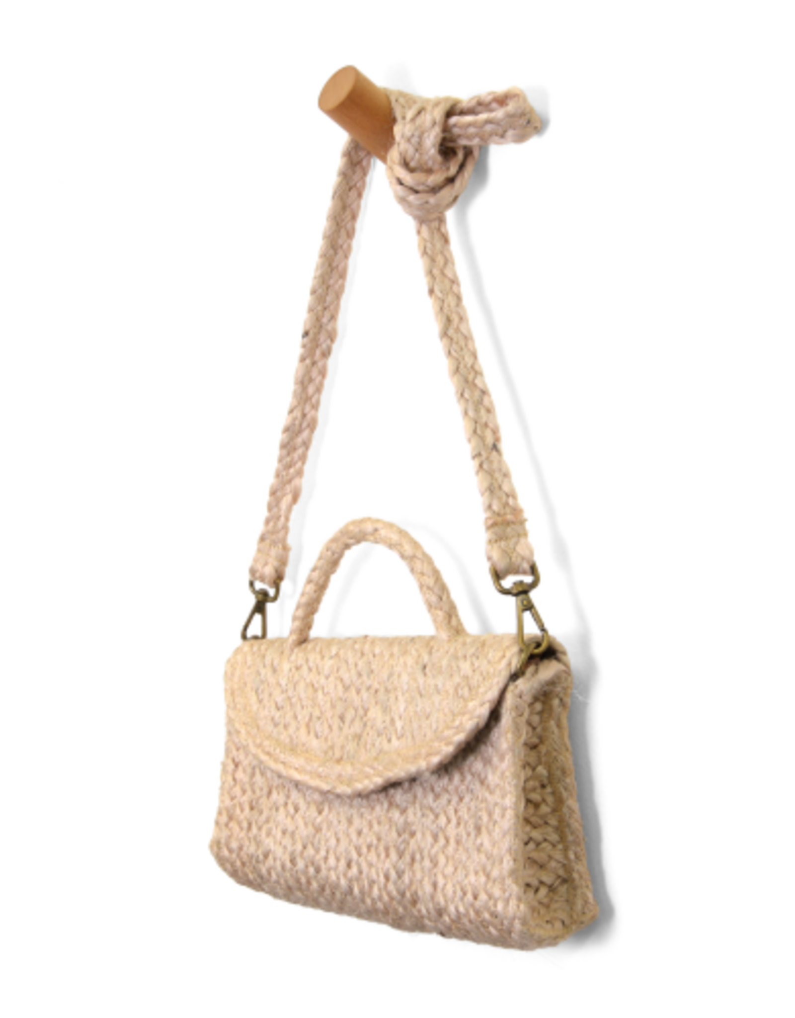 Joy Susan Accessories  Lala Top Handle Jute Crossbody