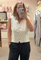 B. Young Mel Falakka Linen Vest