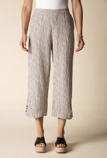 Habitat Clothes to Live In Fine Lines Crinkle Pleat Button Capri