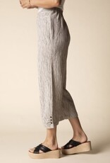 Habitat Clothes to Live In Fine Lines Crinkle Pleat Button Capri
