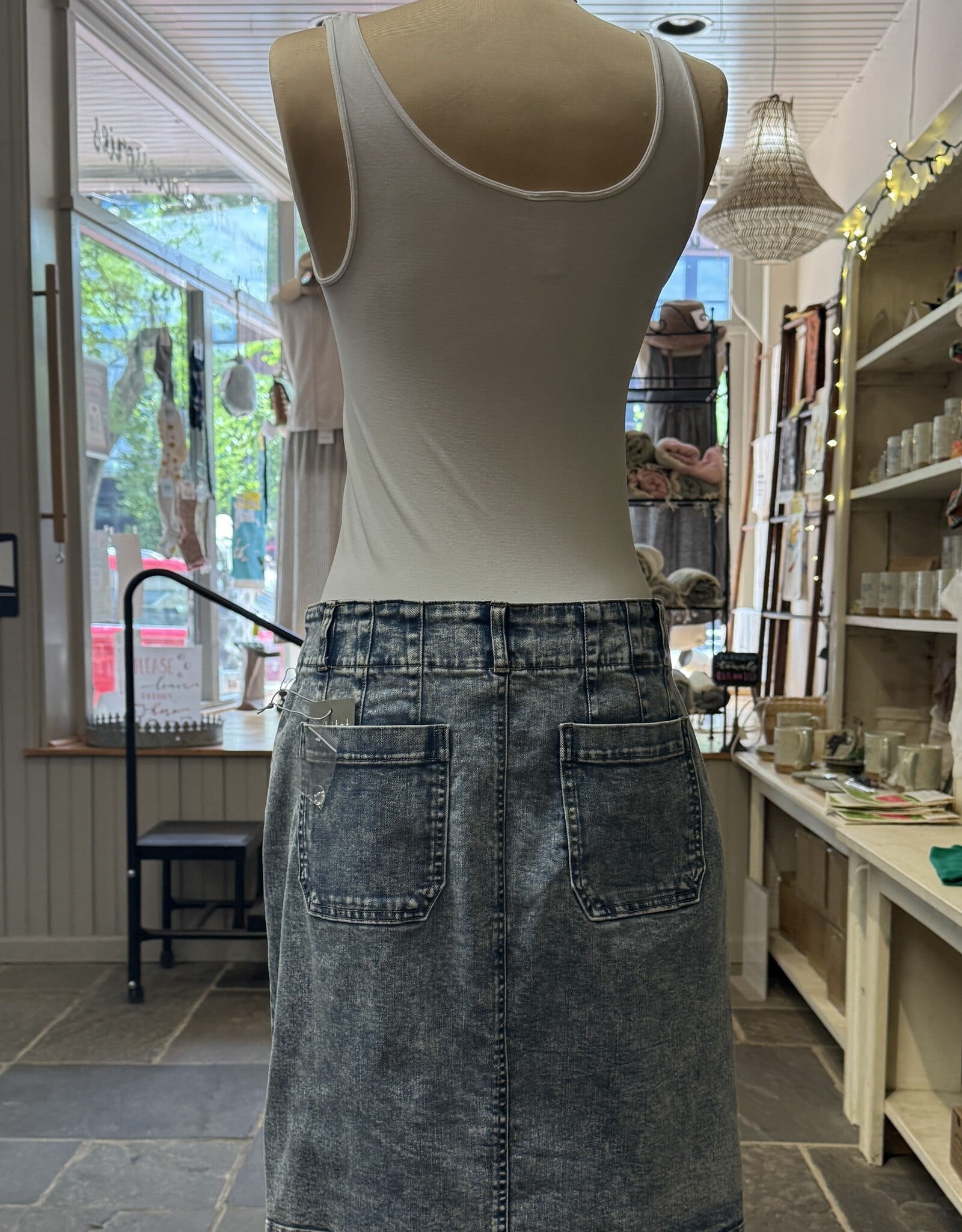 Habitat Clothes to Live In Denim Straight Skirt