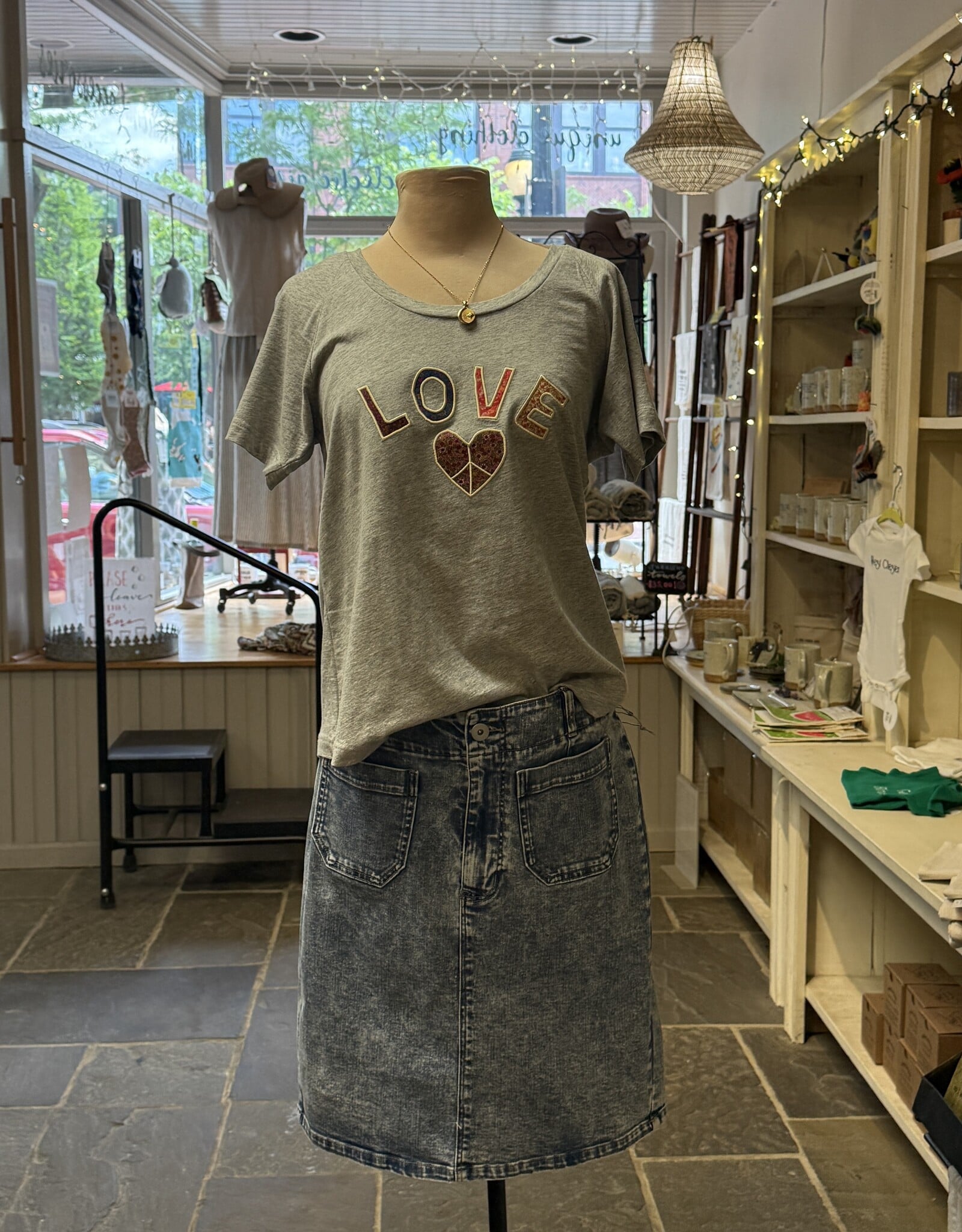 Habitat Clothes to Live In Denim Straight Skirt