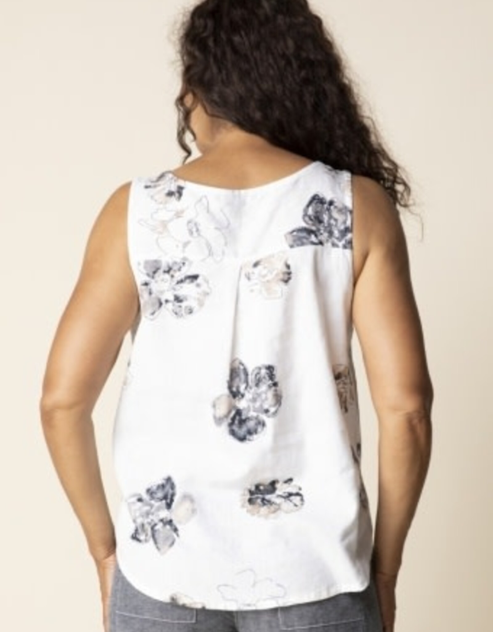 Habitat Clothes to Live In Watercolor Linen Floral Tank
