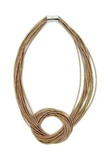 Sea Lily Piano Wire Large Knot Necklace