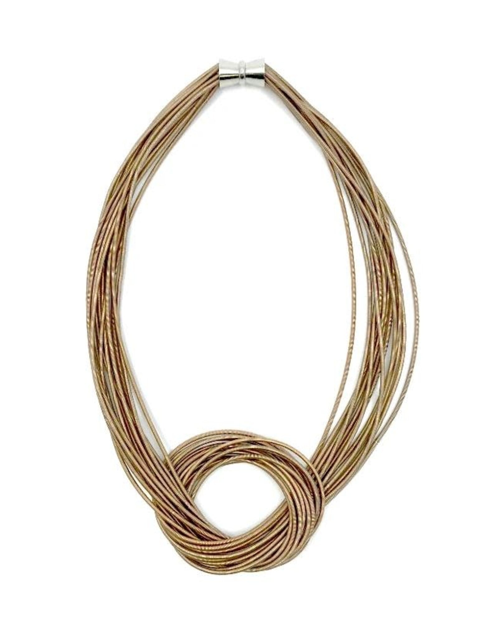 Sea Lily Piano Wire Large Knot Necklace