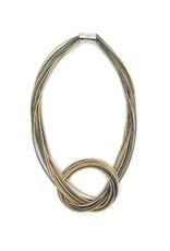 Sea Lily Piano Wire Large Knot Necklace