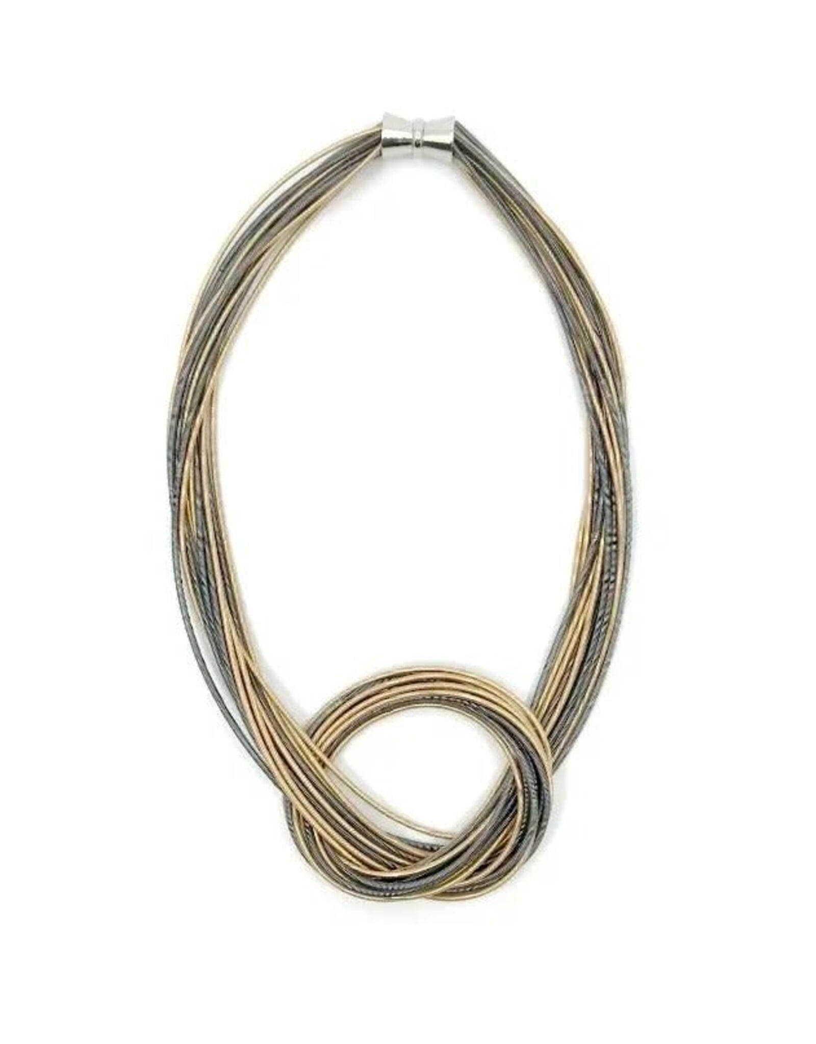 Sea Lily Piano Wire Large Knot Necklace