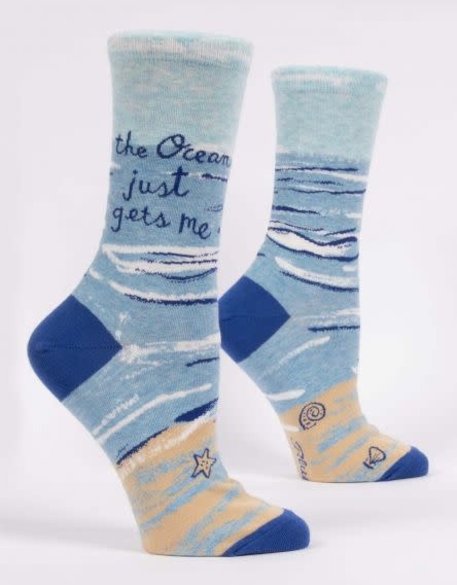 Blue Q Women's Funny Crew Socks