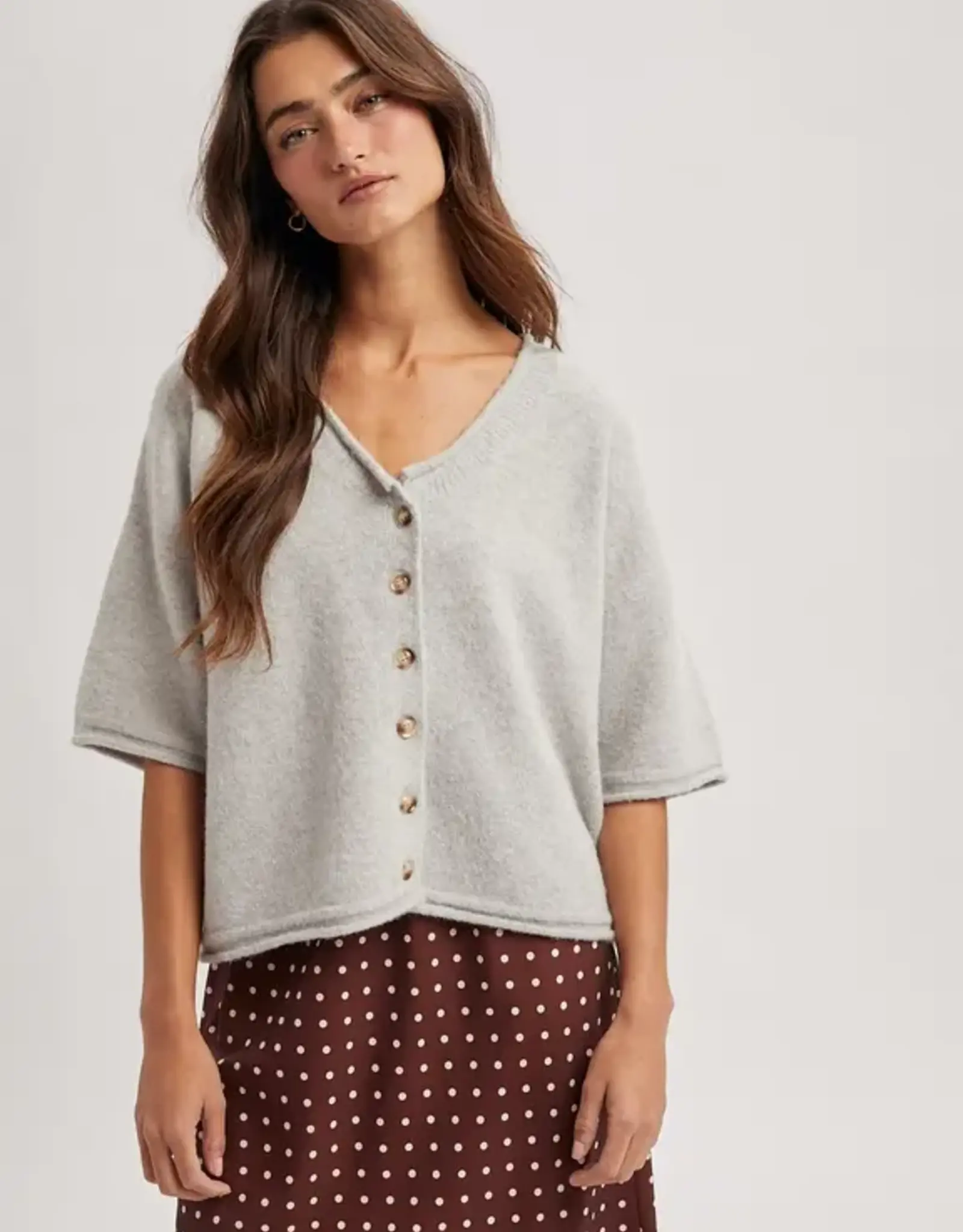Wishlist Button-Up Soft Knit Cardigan