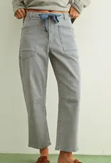 Miou Muse Striped Barrel Utility Pant