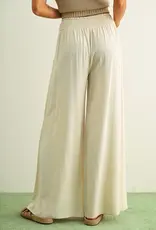 Miou Muse Linen Smocked Pant