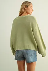 Miou Muse Ballon Sleeve Sweater