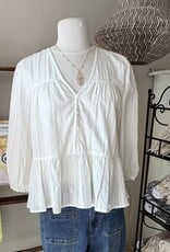 Wishlist Boho Cotton Peplum Top