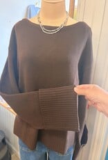 Wishlist Wide Cuff Boatneck Sweater