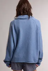 Wishlist Varisty Stripe Half Zip Sweater