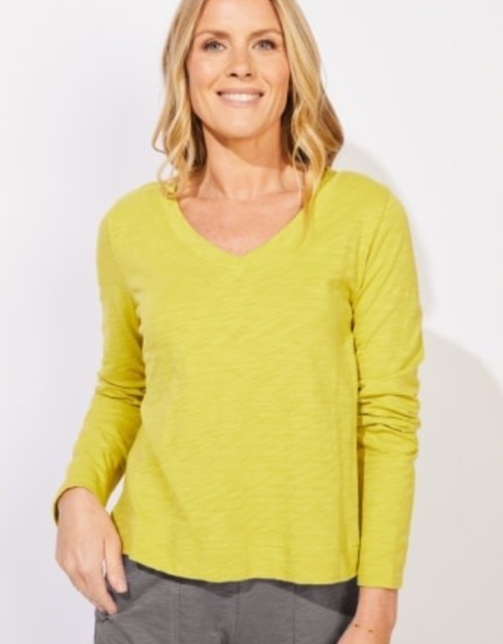 Escape by Habitat Peruvian Cotton V-Neck Tee