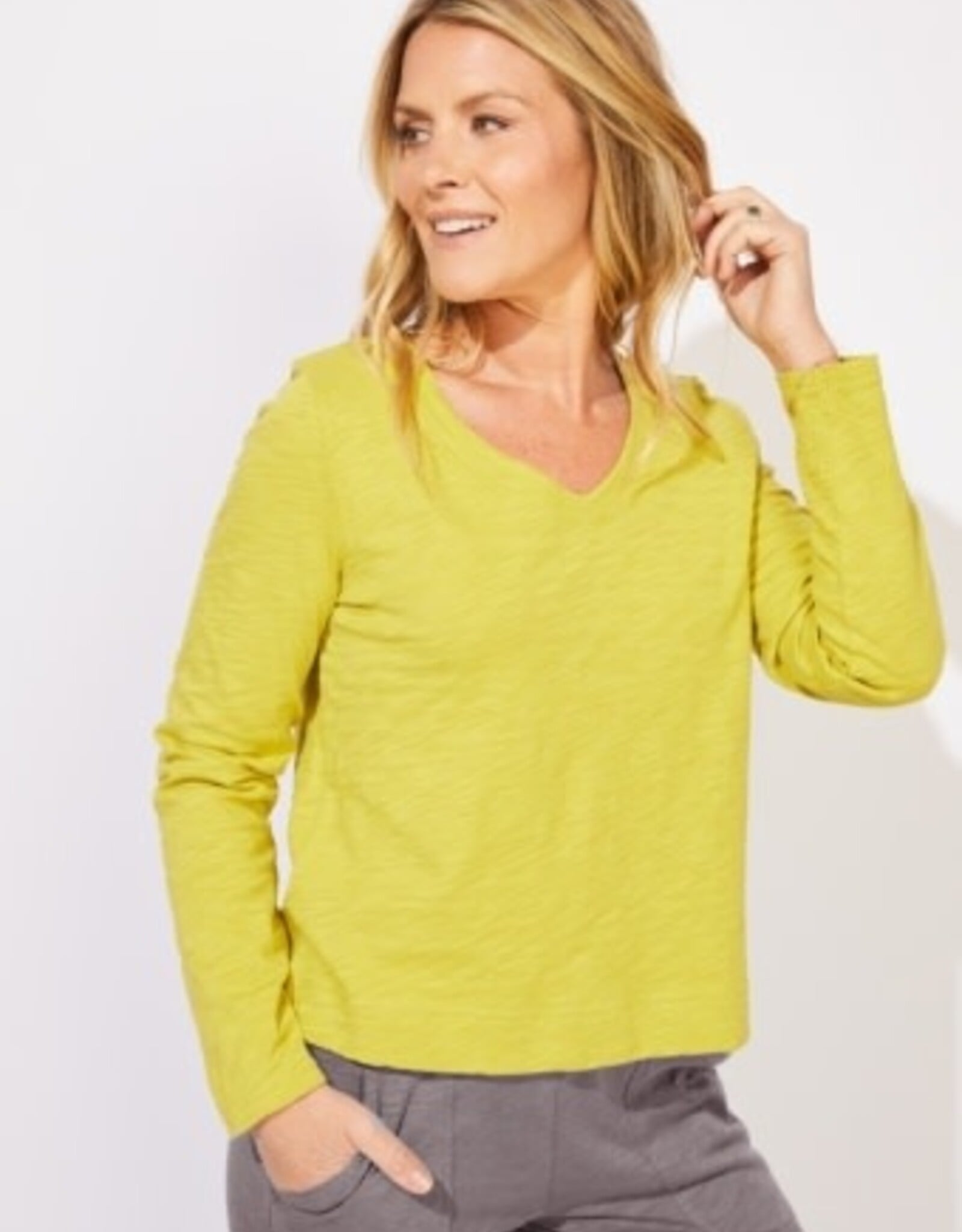 Escape by Habitat Peruvian Cotton V-Neck Tee