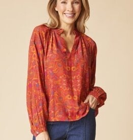 Habitat Clothes to Live In Floral Crepe Blouse
