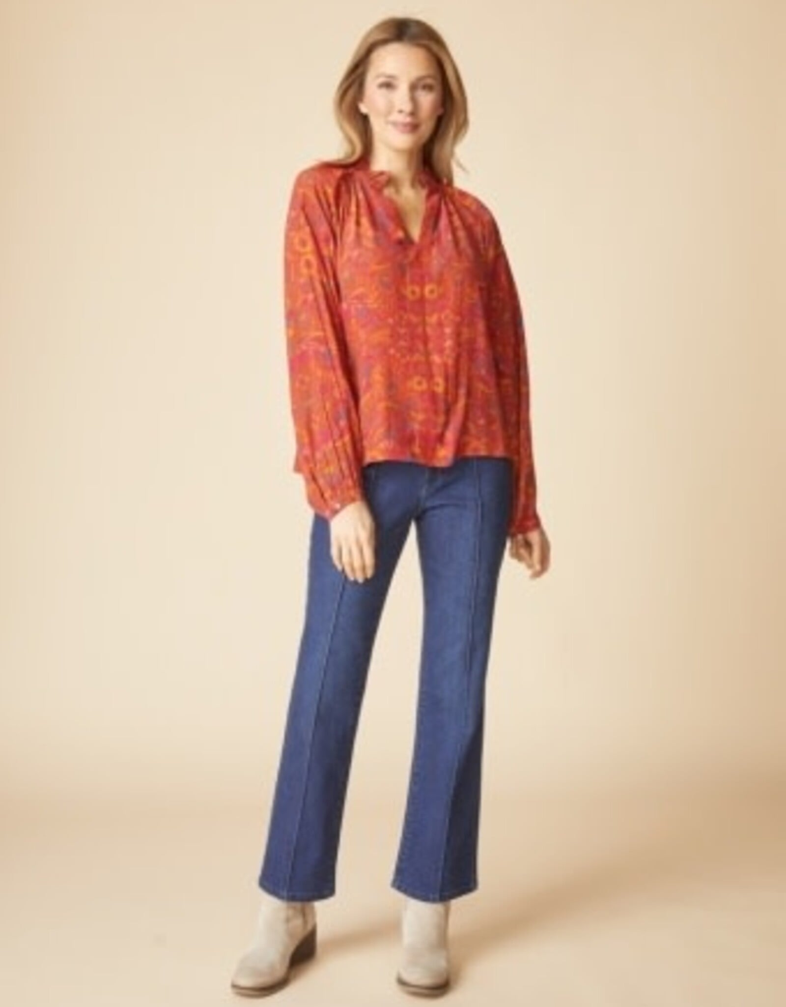 Habitat Clothes to Live In Floral Crepe Blouse