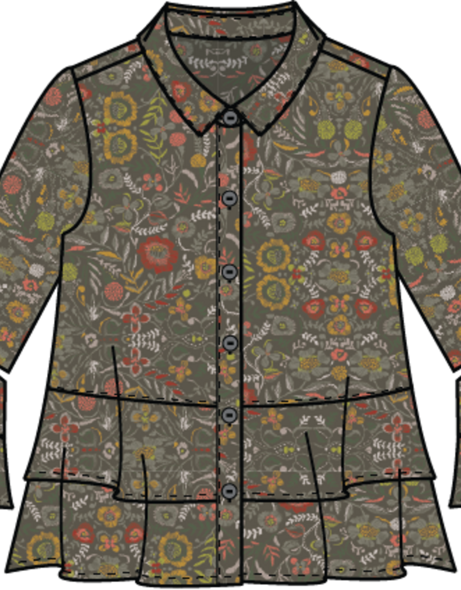 Habitat Clothes to Live In Garden Flounce Shirt