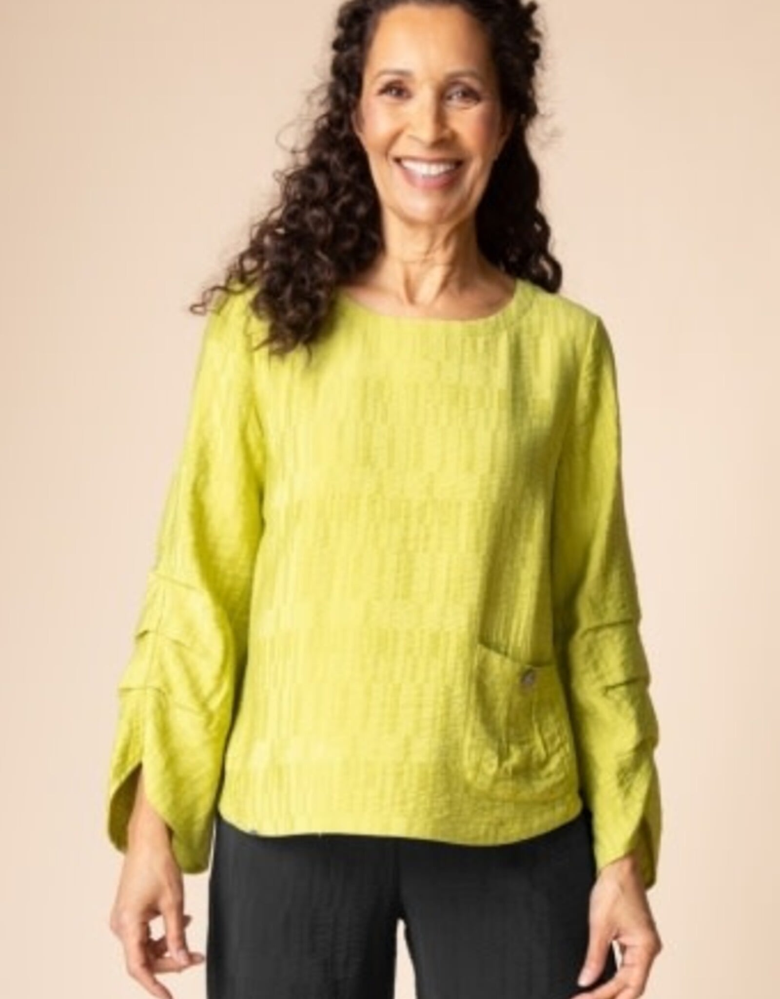Habitat Clothes to Live In Rayon Jaquard Pleat Top