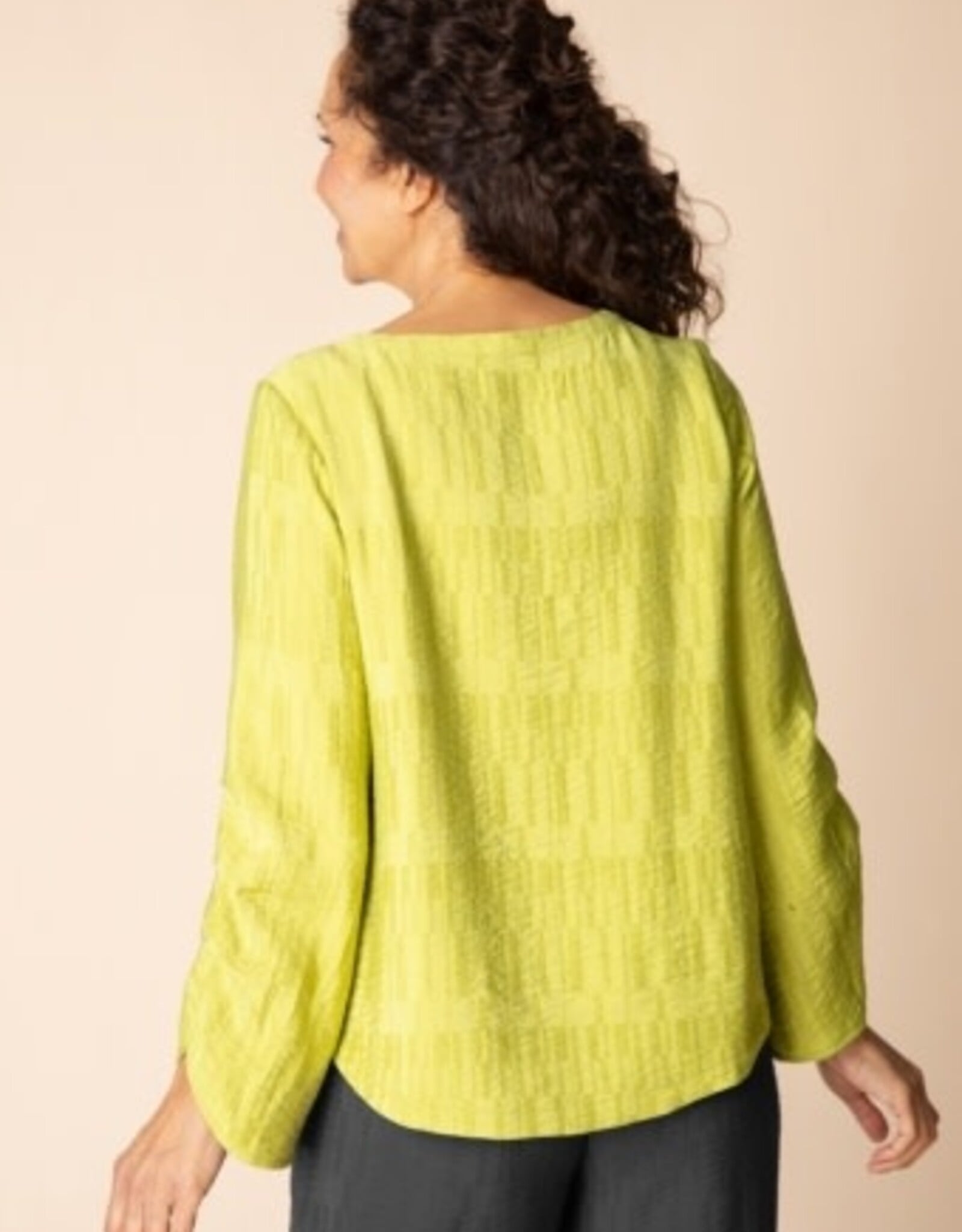 Habitat Clothes to Live In Rayon Jaquard Pleat Top