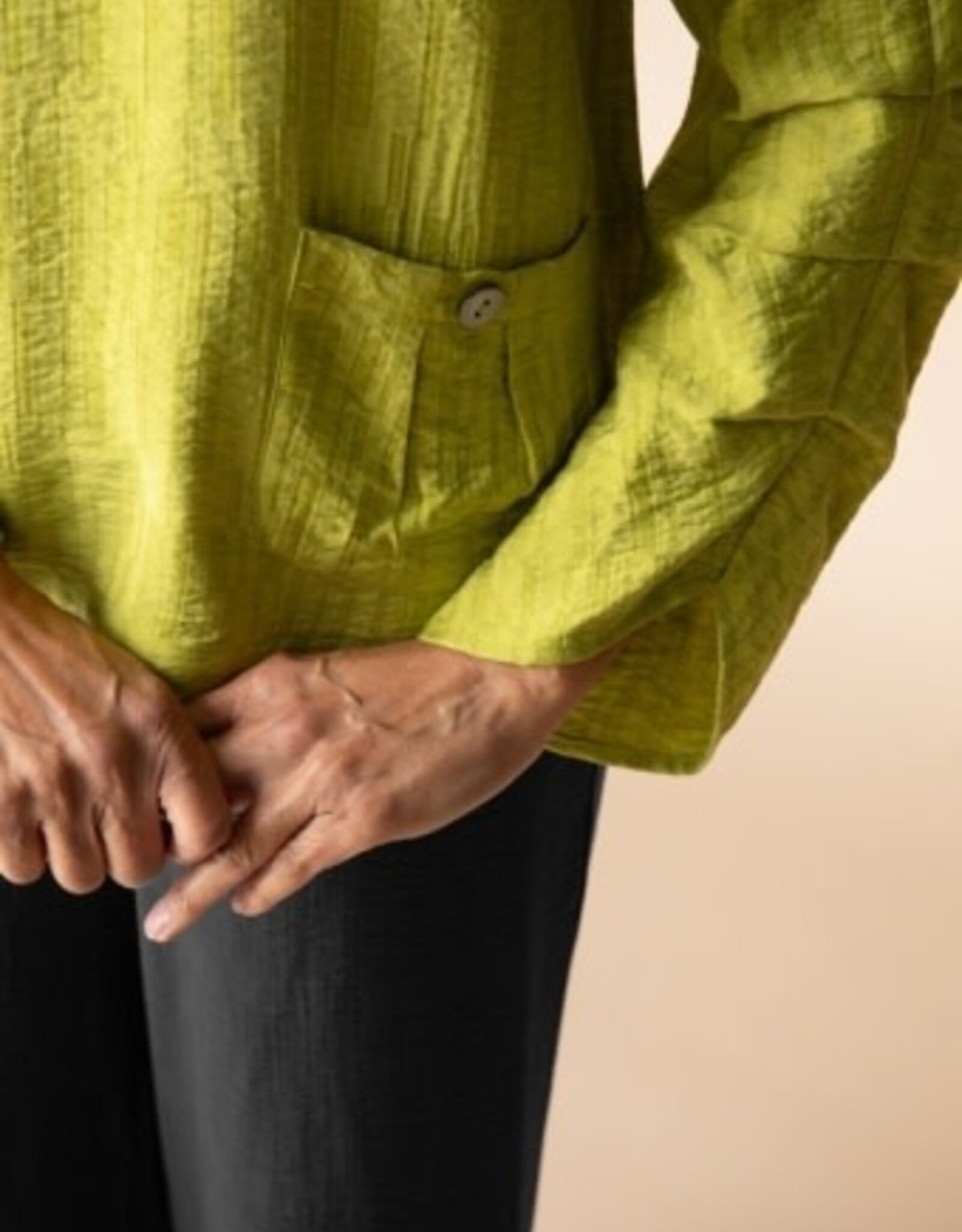 Habitat Clothes to Live In Rayon Jaquard Pleat Top