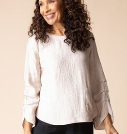 Habitat Clothes to Live In Rayon Jaquard Pleat Top