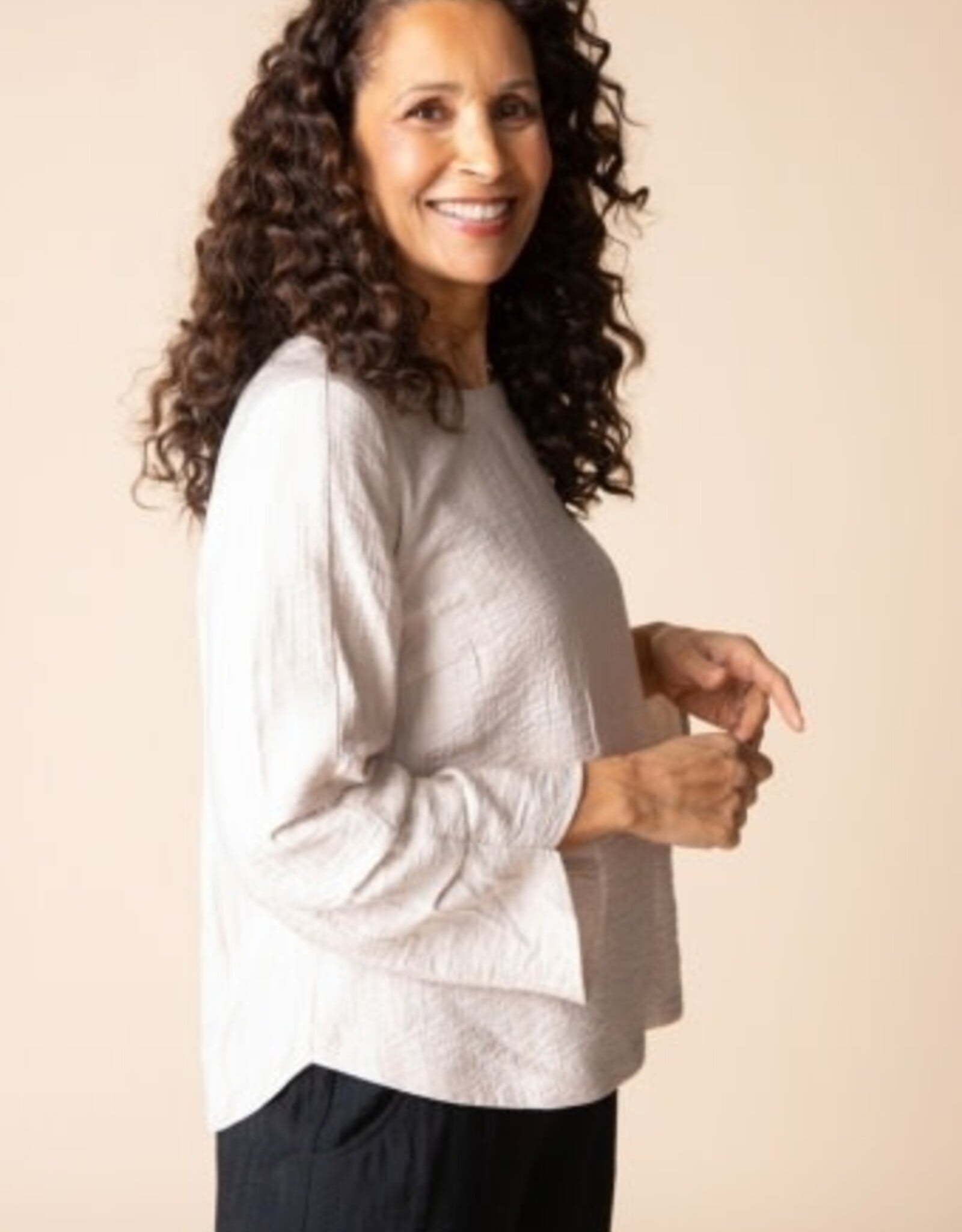 Habitat Clothes to Live In Rayon Jaquard Pleat Top